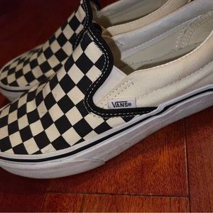 CHECKERED VANS UNISEX USED TWICE